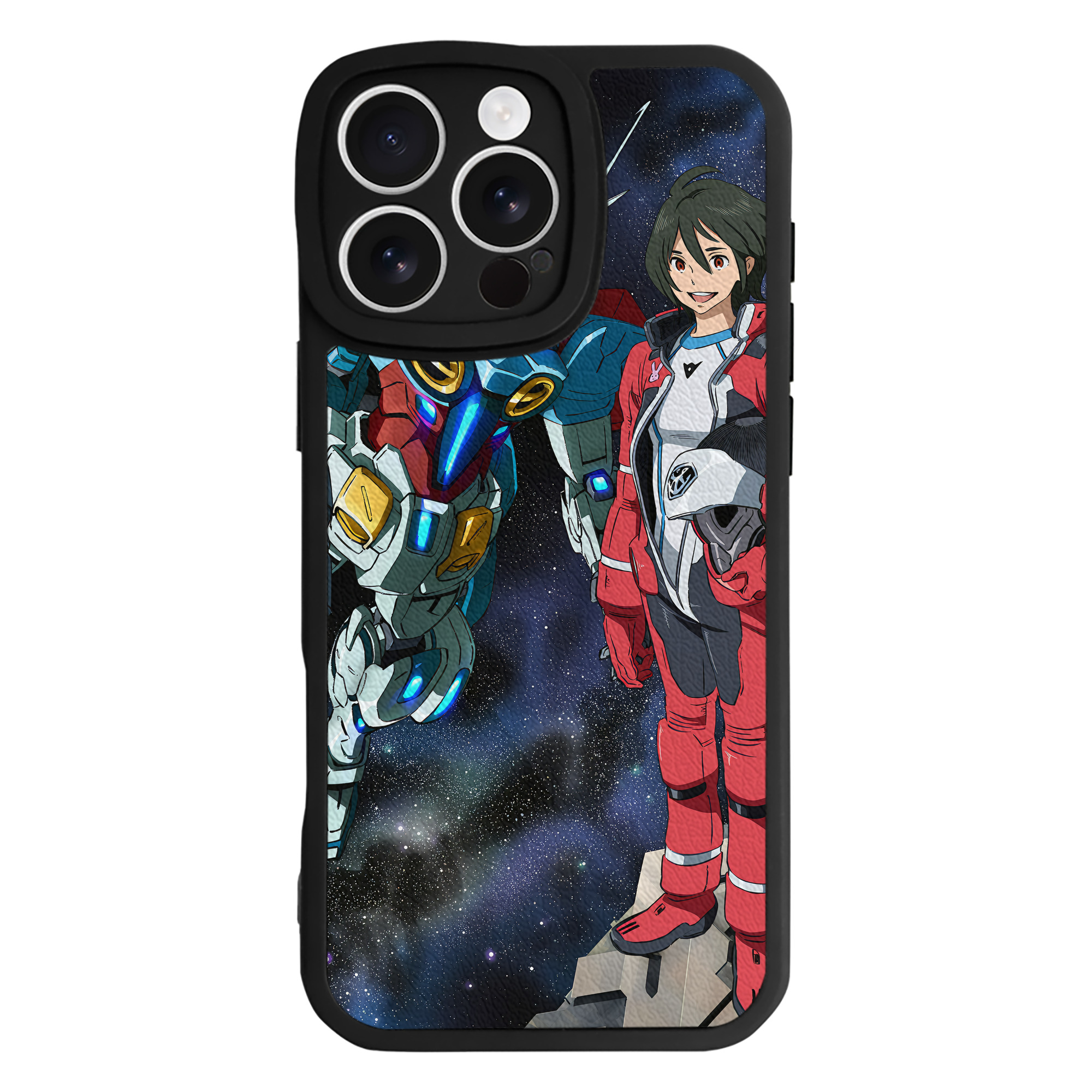 （画像用） 機動戦士ガンダム Mobile Suit Gundam 【iPhone 16シリーズ対応】シリコンスマホケース（レザー調） 材質：シリコン